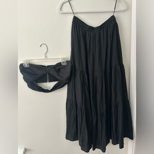 Princess Polly Black Maxi Skirt